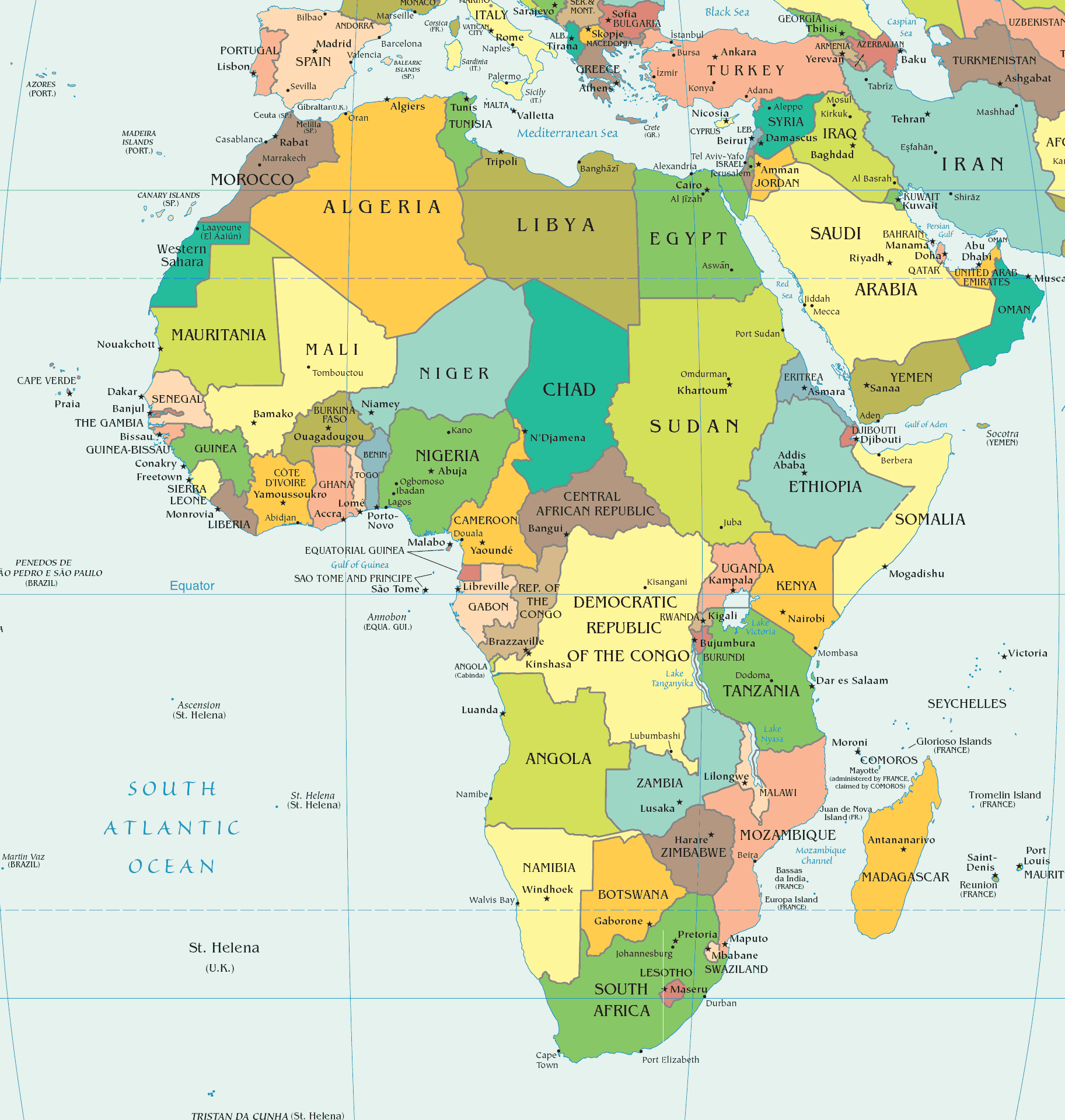 Map Africa