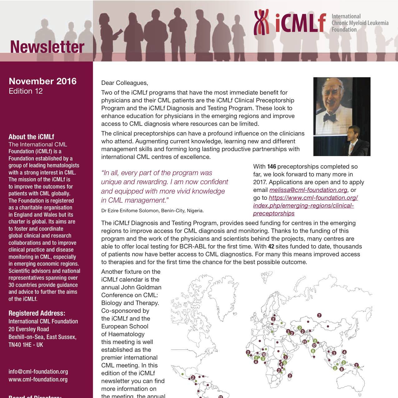 iCMLf Newsletter Dec 16 Cover