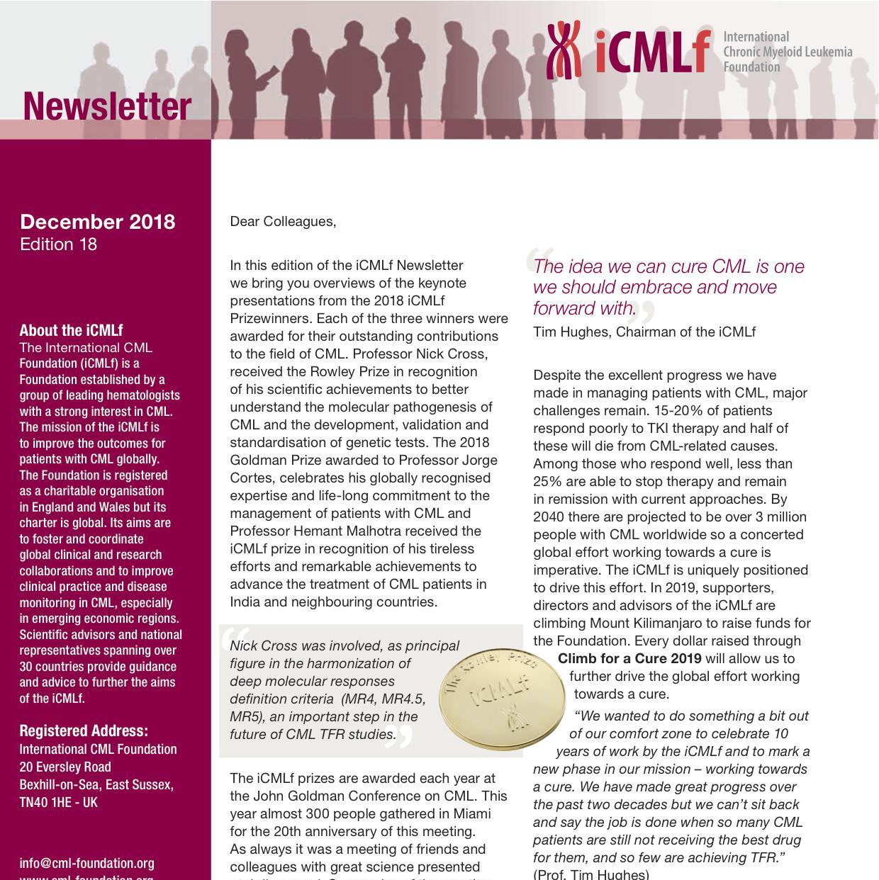 iCMLf Newsletter II 2018